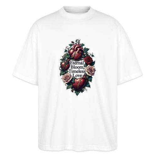 Eternal Bloom Timeless Love Entwined Hearts T-Shir - Stanley/Stella Blaster Oversized T-Shirt 