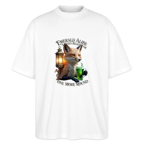 Emerald Alibi Fox Graphic Tee - Stanley/Stella Blaster Oversized T-Shirt 