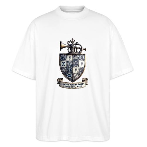 Selective Hearing Expert Crest T Shirt - Stanley/Stella Blaster Oversized T-Shirt 