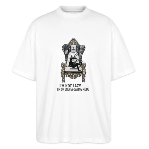 Remote Throne Procrastinator T Shirt, Dad Gift - Stanley/Stella Blaster Oversized T-Shirt 