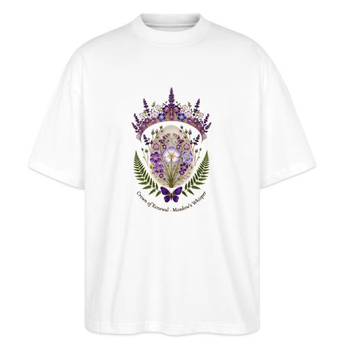 Spring Meadow Crown Tee, Cottagecore Renewal Gift - Stanley/Stella Blaster Oversized T-Shirt 