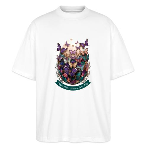 Easter Dawn's Flutter Butterfly T Shirt, Gift - Stanley/Stella Blaster Oversized T-Shirt 