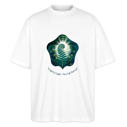 Easter Unfurl in Light Resurrection T Shirt, Gift - Stanley/Stella Blaster Oversized T-Shirt 