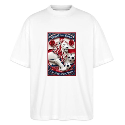 England Lion Soccer T Shirt, Football Pride Gift - Stanley/Stella Blaster Oversized T-Shirt 