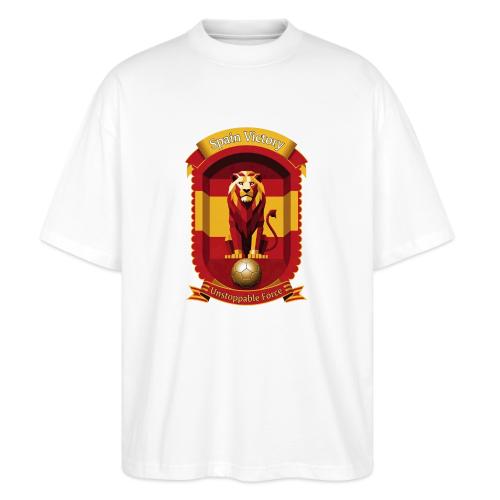Spain Lion Victory T-Shirt, Flag Pride Crest Gift - Stanley/Stella Blaster Oversized T-Shirt 