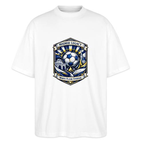 Madrid White Legacy T Shirt, Madrid Fan Gift - Stanley/Stella Blaster Oversized T-Shirt 