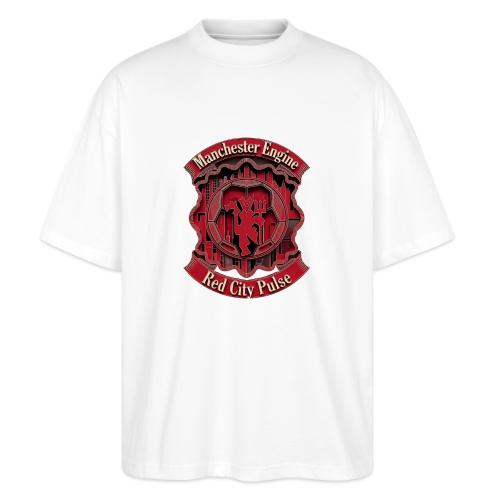 Red Manchester T Shirt, Red Soccer City Pride Gift - Stanley/Stella Blaster Oversized T-Shirt 