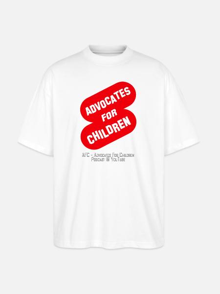 AFC Red Flash Sign - Stanley/Stella Blaster Oversized T-Shirt - white