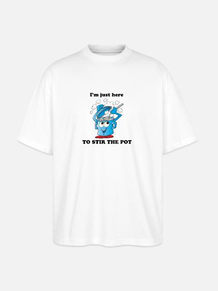 Stir The Pot - Stanley/Stella Blaster Oversized T-Shirt  - white