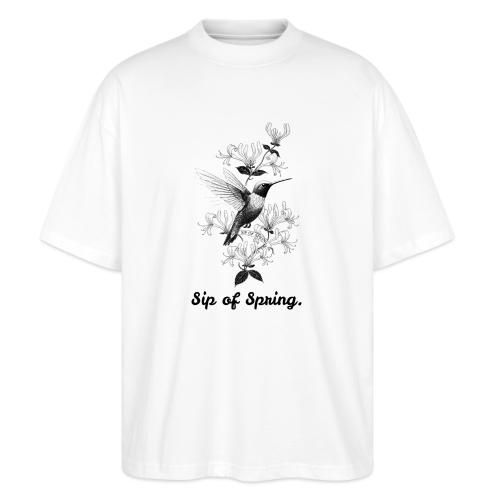 Hummingbird T-Shirt, Honeysuckle Vine - Stanley/Stella Blaster Oversized T-Shirt 