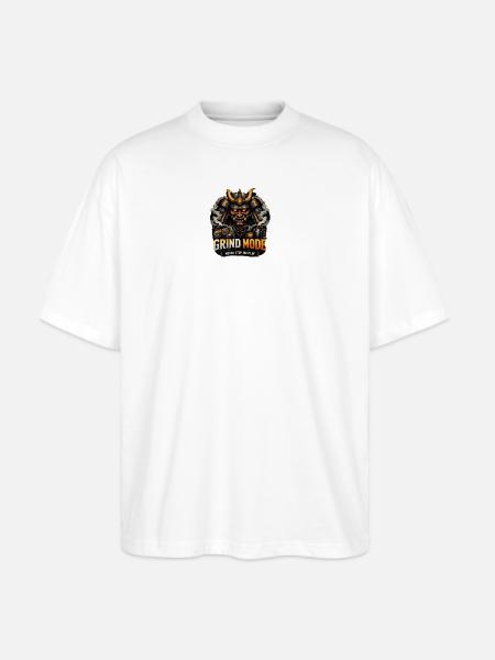 Grind Mode Warrior Hustle - Stanley/Stella Blaster Oversized T-Shirt - white
