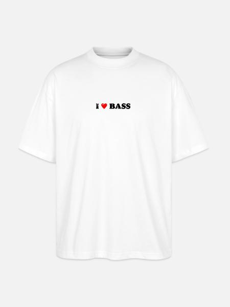 TwoTone Heart Glow - Stanley/Stella Blaster Oversized T-Shirt  - white