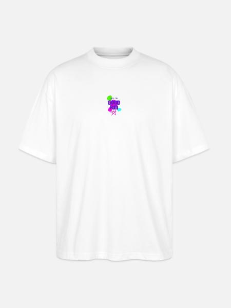 All In Good Fun Neon Splash - Stanley/Stella Blaster Oversized T-Shirt - white