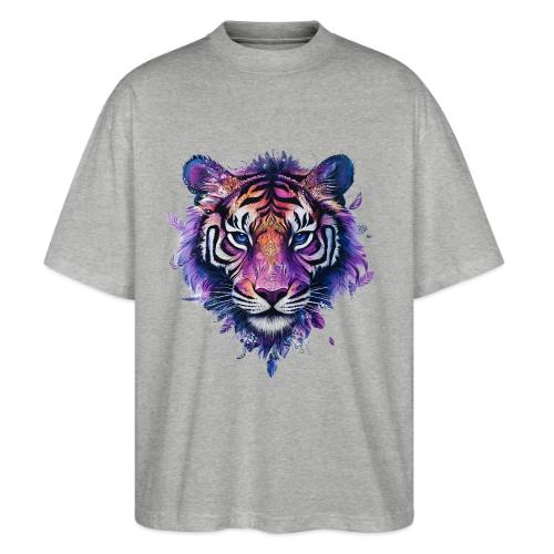 Mystic Violet Tiger - Stanley/Stella Blaster Oversized T-Shirt 