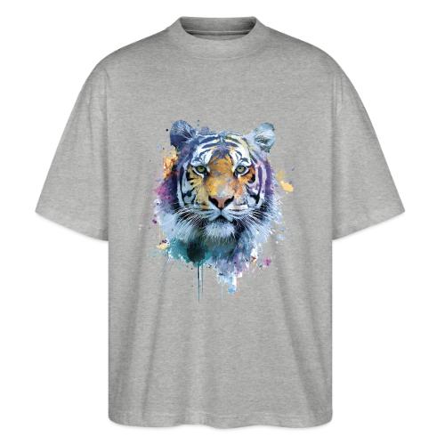 Splash-Art Tiger Face - Stanley/Stella Blaster Oversized T-Shirt 