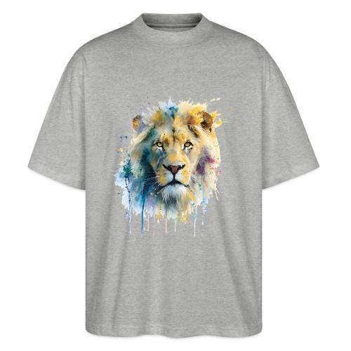 Splash-Art Lion Face - Stanley/Stella Blaster Oversized T-Shirt 