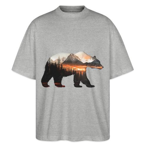 Canada Bear: fiery tones - Stanley/Stella Blaster Oversized T-Shirt 