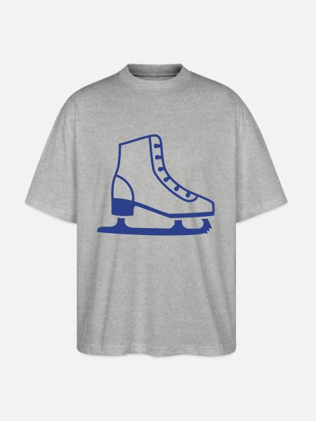 Figure Skate - Stanley/Stella Blaster Oversized T-Shirt - heather gray
