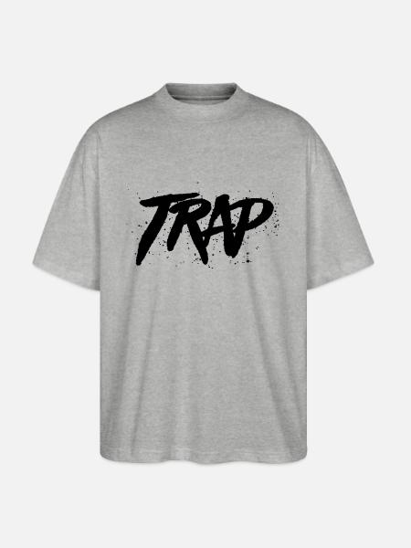 trap - Stanley/Stella Blaster Oversized T-Shirt - heather gray