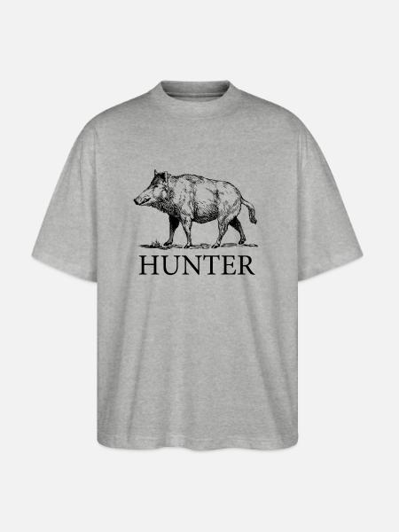 Hog Hunter - Stanley/Stella Blaster Oversized T-Shirt - heather gray