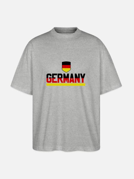Germany Soccer - Stanley/Stella Blaster Oversized T-Shirt  - heather gray