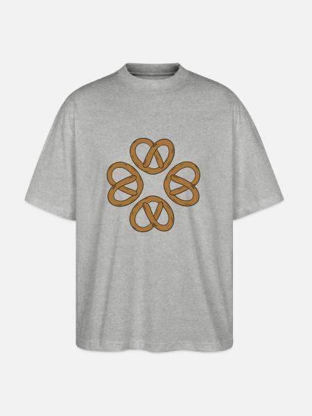 T-shirt pretzel - Stanley/Stella Blaster Oversized T-Shirt  - heather gray