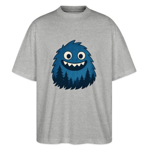 Whimsical Blue Forest Monster – Cute Cartoon Night - Stanley/Stella Blaster Oversized T-Shirt 
