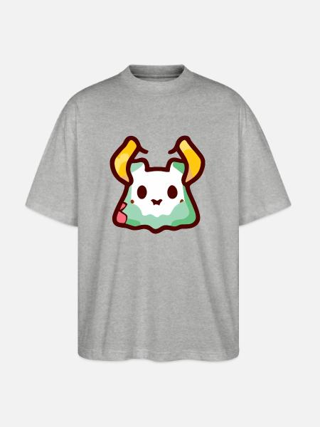 Cute Little Blob Monster - Stanley/Stella Blaster Oversized T-Shirt - heather gray