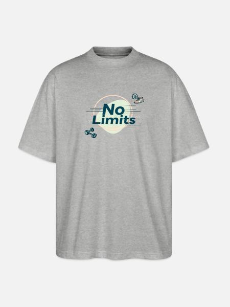 No Limits Fitness - Stanley/Stella Blaster Oversized T-Shirt  - heather gray