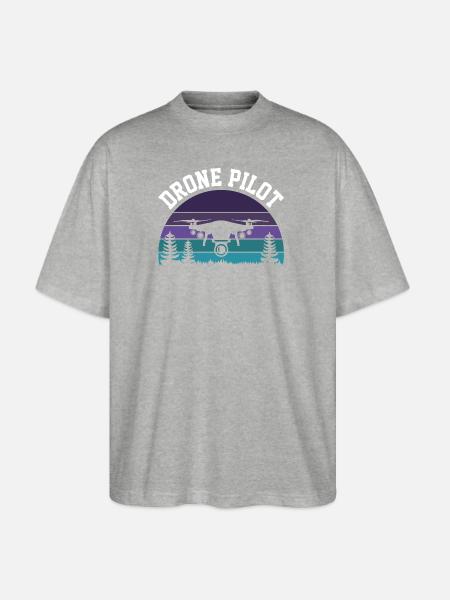 Drone Pilot - Stanley/Stella Blaster Oversized T-Shirt - heather gray