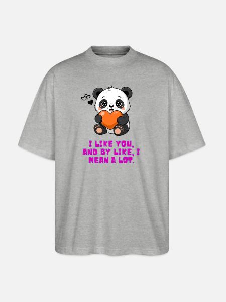 Liking Somebody - Stanley/Stella Blaster Oversized T-Shirt - heather gray