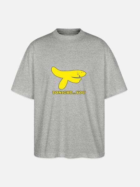 Hand Banana - Stanley/Stella Blaster Oversized T-Shirt - heather gray