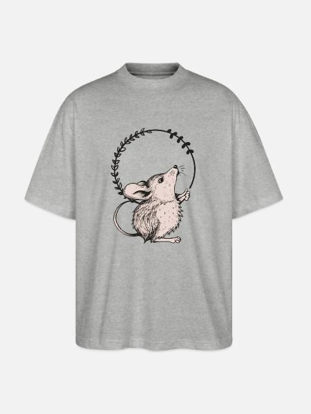 Mouse - Stanley/Stella Blaster Oversized T-Shirt - heather gray