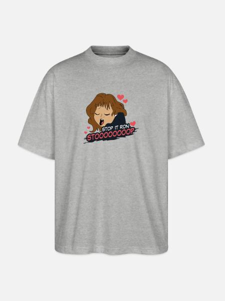 Stop It Ron - Stanley/Stella Blaster Oversized T-Shirt  - heather gray