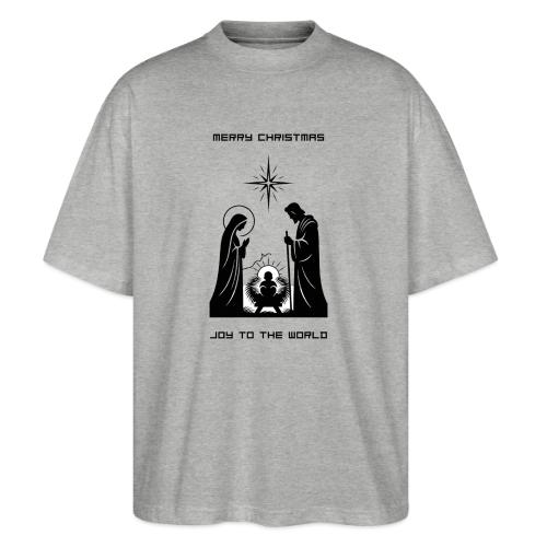 Joy to the World T-Shirt | Minimalist Nativity - Stanley/Stella Blaster Oversized T-Shirt 