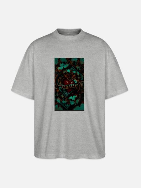 LOYALTY - Stanley/Stella Blaster Oversized T-Shirt - heather gray