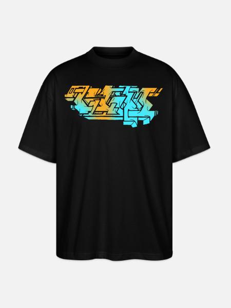 Graffiti Piece - Light - Stanley/Stella Blaster Oversized T-Shirt - black