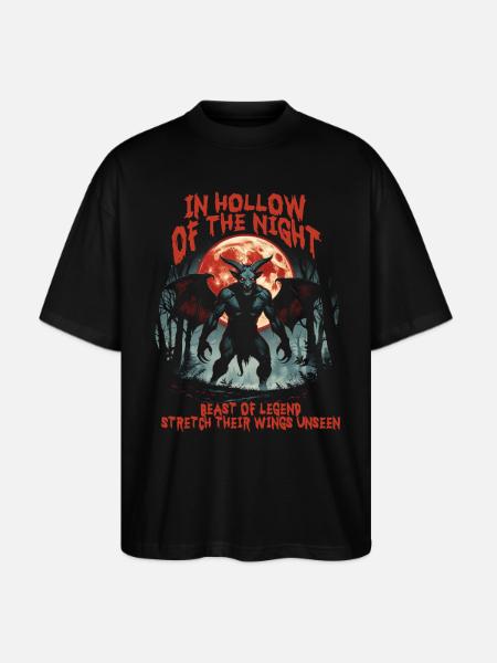 Jersey Devil Creature Mythological Creatures - Stanley/Stella Blaster Oversized T-Shirt - black