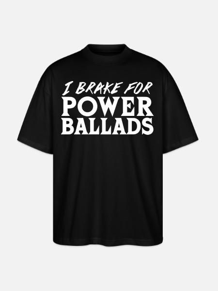 Power Ballads - Stanley/Stella Blaster Oversized T-Shirt - black