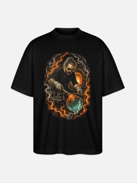 Glass Blowing - Stanley/Stella Blaster Oversized T-Shirt - black