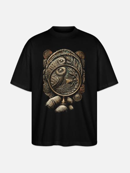 Coin collector Numismatist - Stanley/Stella Blaster Oversized T-Shirt  - black