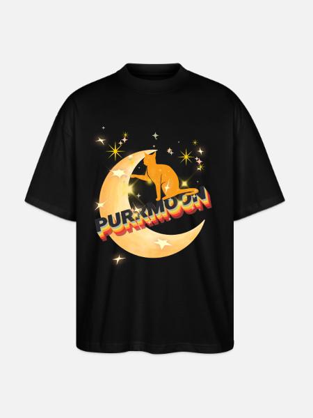 PURRMOON - Stanley/Stella Blaster Oversized T-Shirt - black