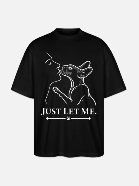 Affectionate Sphynx Cat - Stanley/Stella Blaster Oversized T-Shirt - black