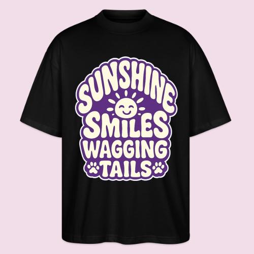 Sunshine Smiles Wagging Tails - Stanley/Stella Blaster Oversized T-Shirt 