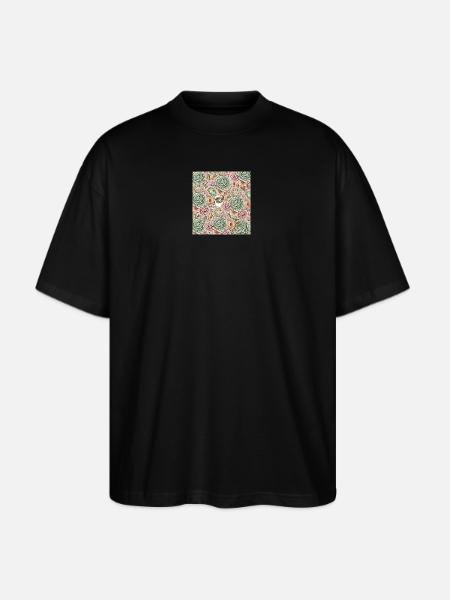 Unique floral design - Stanley/Stella Blaster Oversized T-Shirt - black