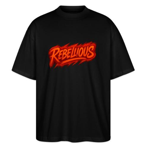 Rebellious Graffiti Neon Orange Streetwear T-Shirt - Stanley/Stella Blaster Oversized T-Shirt 