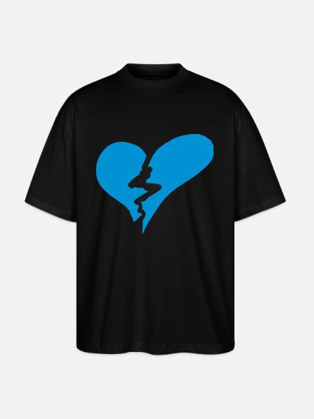 Broken heart - Stanley/Stella Blaster Oversized T-Shirt - black