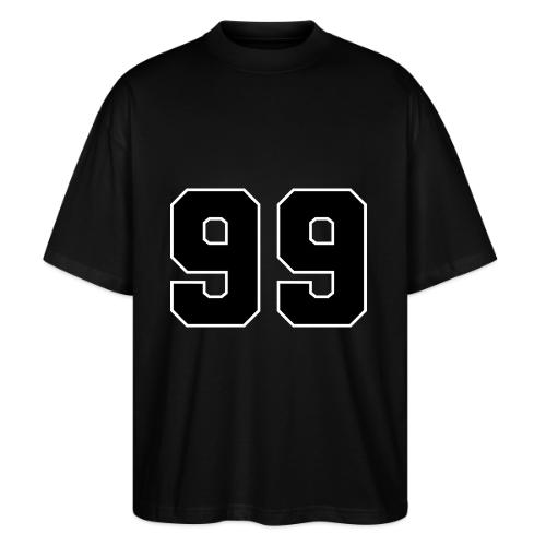 Varsity Number 99 Athletic Font - Stanley/Stella Blaster Oversized T-Shirt 