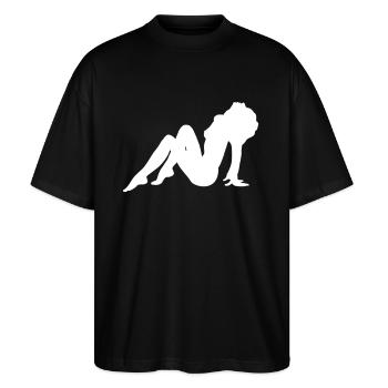 Naked Girl Silhouette - Stanley/Stella Blaster Oversized T-Shirt  - black - Front