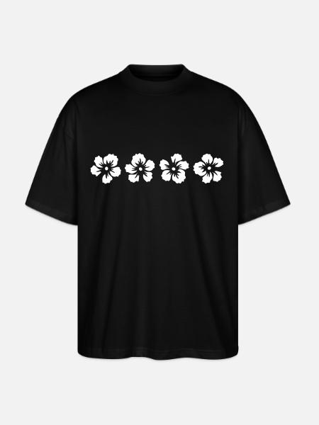 hawaii hibiscus flower - Stanley/Stella Blaster Oversized T-Shirt  - black